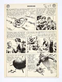 Showcase # 27 original artwork pg 23 (1960) by Russ Heath. In their first Showcase appearance the | Comic Book Auctions ltd