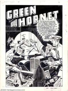 Jerry Robinson - Original Art for Green Hornet Comics #22, Complete 10-page story "The Green Hornet Turns - | Heritage