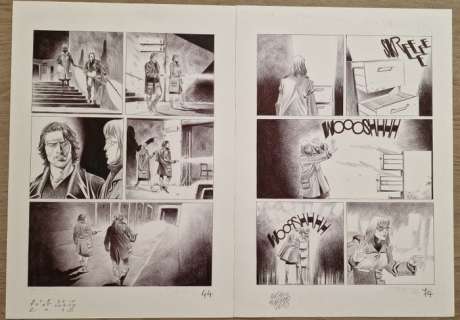 Fortunato, Alessio | Fortunato, Alessio - 2x tavole originali - Dampyr n. 179 "L’ospedale stregato" - (2015) | Catawiki