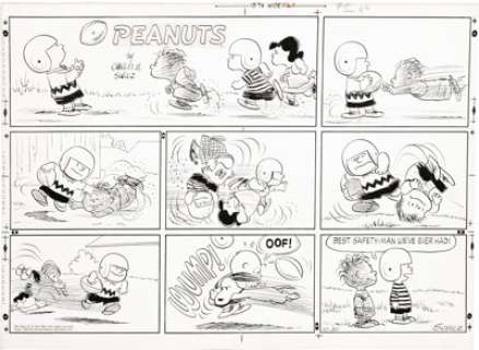 Charles Schulz - Peanuts Sunday Comic Strip Original Art, dated 10-20-57 (United Features Syndicate, 1957). - | Heritage