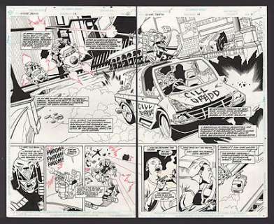 JUDGE DREDD (1994) Issue #16 Double Page Spread