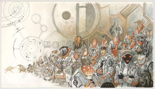 Serge Pellé - Couverture originale du tirage de tête des 2 premiers tomes - Orbital