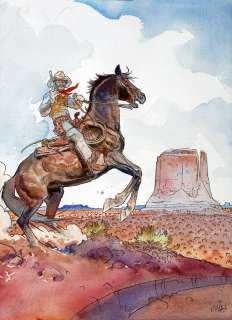 Giraud | Blueberry, illustration Ã  l’encre de Chine, Ã … | Millon