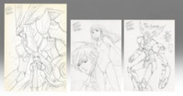 Takeaki Momose Hand-Drawn Illustration for "RahXephon" (3 sheets) | Mandarake (Big Web)