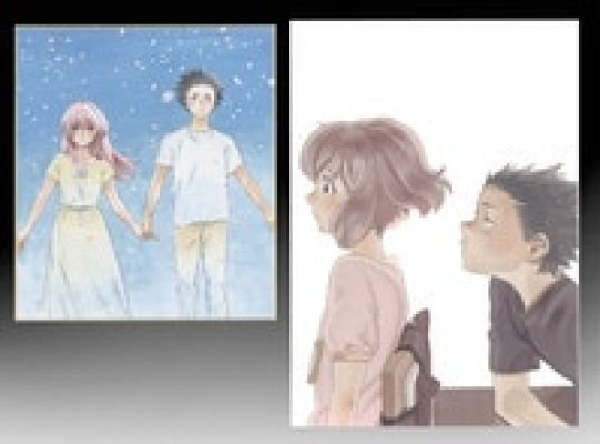 Yoshitoki Oima Color Reproduction Shikishi / Reproduction Manuscript "A Silent Voice (Koe no Katachi)" | Mandarake (Big Web)