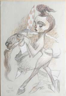 Carlos Nine - Original illustration cm. 25x36. Signed. Mint