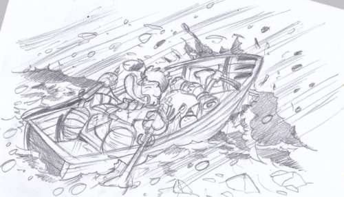 Valerio Held - 1 Original preliminary drawing - Topolino - "Zio Paperone e il trittico della sconfitta" | Catawiki
