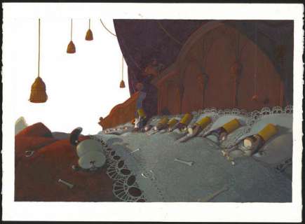 Frédéric Pillot - Je tiens plus Ã  mes frères et Ã  ma propre vie... Illustration originale - Le Petit Poucet