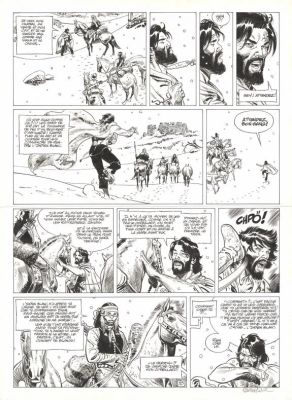 Ralph Meyer | Planche originale n°33 - L’Indien blanc - Undertaker | Daniel Maghen
