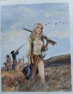 Charles, Jean-François - 1 Original colour drawing - Les Pionniers du Nouveau Monde - Les Héroïnes de J-F Charles - 2023 | Catawiki