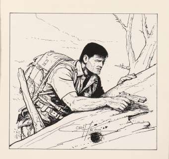 Coria | Bob Morane, illustration Ã  l’encre de Chine… | Millon