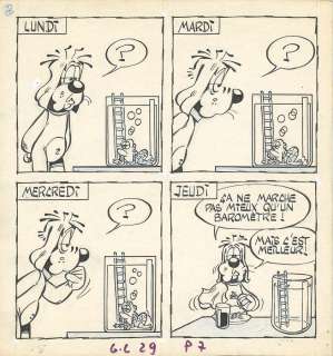 Gotlib - Lelièvre | Gai-Luron, planche n°7 Ã  l’encre de Chine et au… | Millon