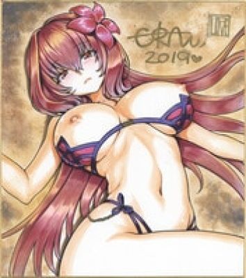 URAN ’Hand-Drawn Color Shikishi on a shikishi board (outline printing) "Fate/Grand Order" Scathach | Mandarake (Big Web)
