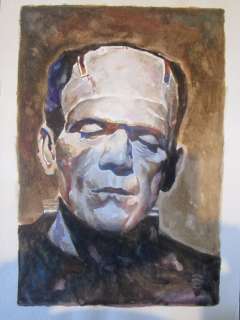 Frisano, Thomas original colour drawing Frankenstein - (2012) | Catawiki
