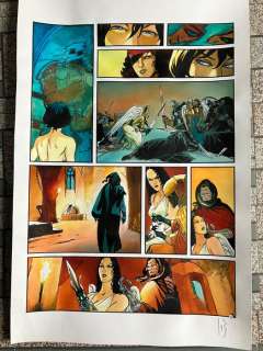 Reculé, Henri - 1 Original colour page - Les Immortels T4 - Le Second Cavalier - 2004 | Catawiki