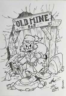 Sergio Cabella - 1 Original drawing - Topolino - The old mine - 2024 | Catawiki