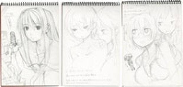 Masato Yamane hand written illustration 3 sheets | Mandarake (Big Web)