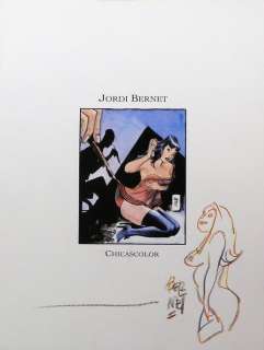 Bernet, Jordi - 1 portefeuille - Chicascolor - con sketch originale | Catawiki