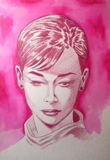 Candita, Giuseppe - 1 Original colour drawing - Julia - Tributo a Audrey Hepburn | Catawiki