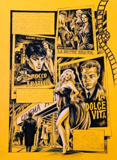Nik Guerra - 1 Original colour page - Il Giallo del fumetto Nero - "La Dolce Vita" tavola n. 1 - 2023 | Catawiki