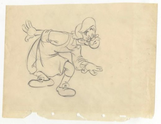 Disney Pinocchio Geppetto Original Studio Character Drawing 9x12 Animation Art | eBay US (Buy It Now)