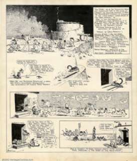 Krazy, man George Herriman - Original Art for Krazy Kat Sunday dated 5-5-18 (King Features, 1918). Running from - | Heritage
