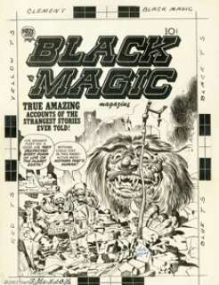 Joe Simon and Jack Kirby - Original Cover Art for Black Magic (Prize, circa 1952). Simon and Kirby’s artwork for - | Heritage