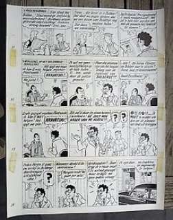 Pom - 1 Original page - Piet Pienter en Bert Bibber 9 - Buldaarse Rhapsodie - 1958 | Catawiki