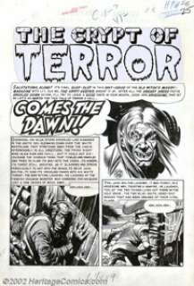 Jack Davis - Original Art for Haunt of Fear #26, Complete 7-page Story, "Comes the Dawn!" (EC, 1954). - | Heritage