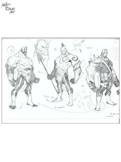 Kim Jacinto - x-men 2099 character designs issue tulkas