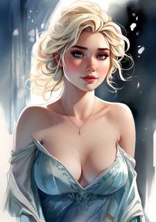Gongas XX - Giclée - Frozen - Horny Elsa | Catawiki