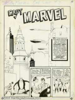 George Tuska - Original Art for Captain Marvel Adventures #2, Complete 12-page Story (Spider-Men From Mars) - | Heritage