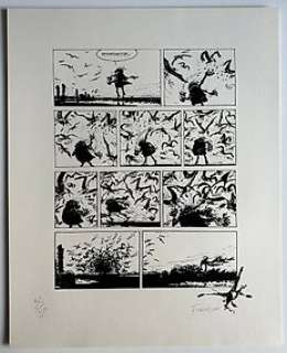 Franquin, André - 1 Silkscreen - Les Idées Noires - Les Mouettes - 1989 | Catawiki