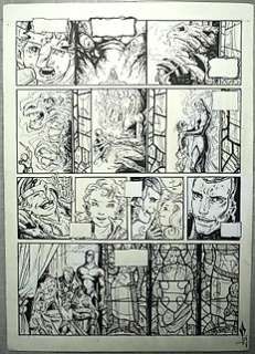 Pontet, Cyril - 1 Original page - Chroniques de la Lune Noire T9 - Les Chants de la négation - 2000 | Catawiki