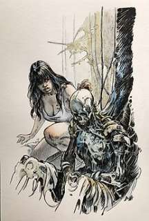 Jula, Andrea - 1 Original colour drawing - Druuna | Catawiki