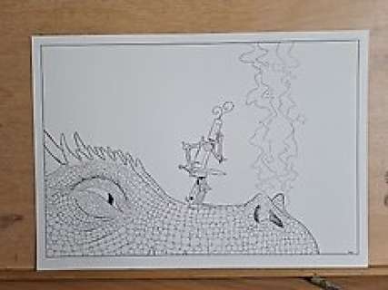 De Decker, Frodo - 2 Dessin original + ex-libris - De Ridder - 2017 | Catawiki