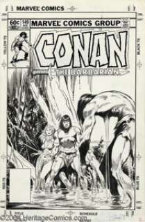 John Buscema - Conan the Barbarian #149 Cover Original Art (Marvel, 1983). John Buscema superbly inked his own - | Heritage