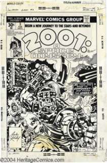 Jack Kirby and John Verpoorten - 2001: A Space Odyssey #3 Cover Original Art (Marvel, 1977). "He took the - | Heritage
