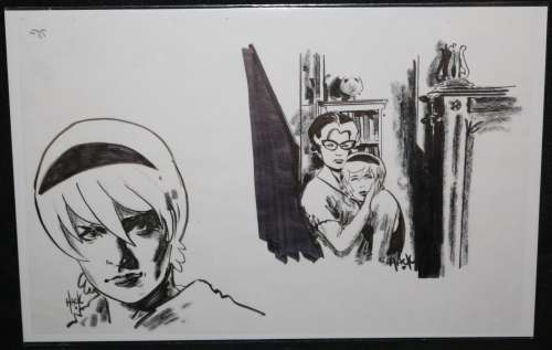 Robert Hack - mother and daughter illos - signed