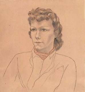 Rémi, Georges (Hergé) - 1 Original drawing - Germaine Kiekens, de eerste echtgenote van Hergé - 1936 | Catawiki