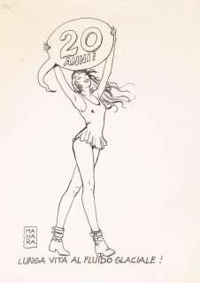 Milo Manara - Lunga vita al fluido glaciale, 1995 | Finarte