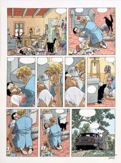 Juillard, André (Né En 1948) | JUILLARD, André Le cahier bleu Encres de couleur pour la planche 33&he | Coutau Bégarie