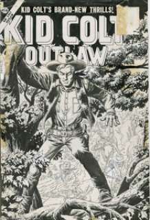 John Severin - Kid Colt Outlaw #63 Cover Original Art (Marvel, 1956). Yee-haw! Feast your eyes on this -