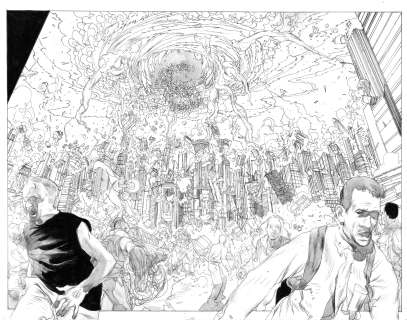 Anand Rk | Resurrection Man: Quantum Karma - Issue 04 Page 12-13 Spread | Anand RK