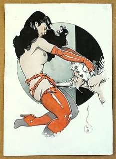 Michetz - 1 Original drawing - Geisha à la ceinture - Dessin Original | Catawiki