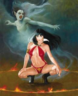Enrich - Vampirella Illustration Original Art (Undated). This incredible painting of everyone’s favorite female - | Heritage