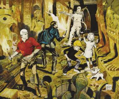 Doug Wildey - Jonny Quest "Curse of Anubis" Illustration Original Art (undated). Doug Wildey, famed -