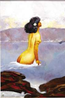 Jeff Jones - "Island Girl" Oil Painting Original Art (undated).  Combining classical figure painting - | Heritage