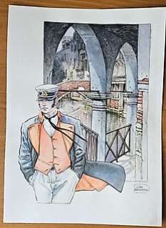 Raimondo, Luca - 1 Original colour drawing - Corto Maltese - Corto maltese - Favola di Venezia - Tributo a Hugo Pratt - 2024 | Catawiki