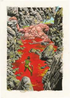 Bernie Wrightson - "Avenger" Card Illustration Original Art (FPG, 1993). The bigger they are, the - | Heritage
